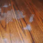 white spots on wood floor