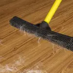 Removing pet hair from wood floors