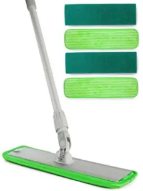 Turbo Microfiber Mop Hardwood Floor Cleaning & Washable Pads