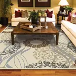 area rug on hardwood floors