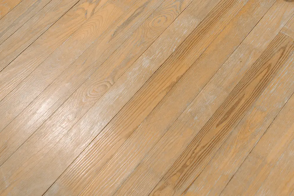 How do you repair damaged wood floors