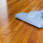 vacuum cleaner on hardwood floor