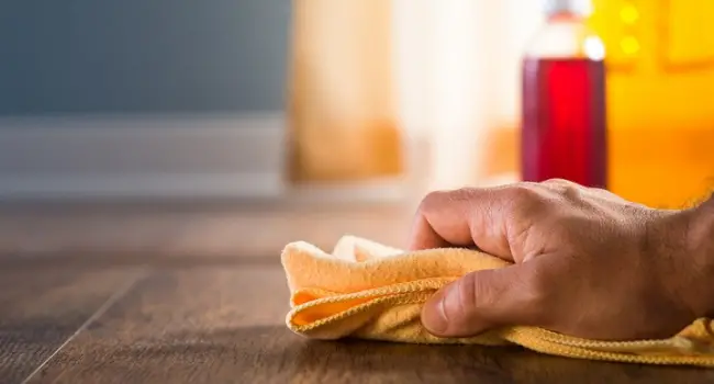 Wipe with a Damp Cloth